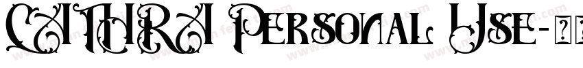 CATHRA Personal Use字体转换